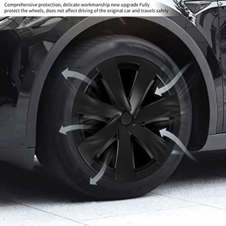 4piece 19 inch protective sleeve for car wheel hub cover for Tesla Model Y