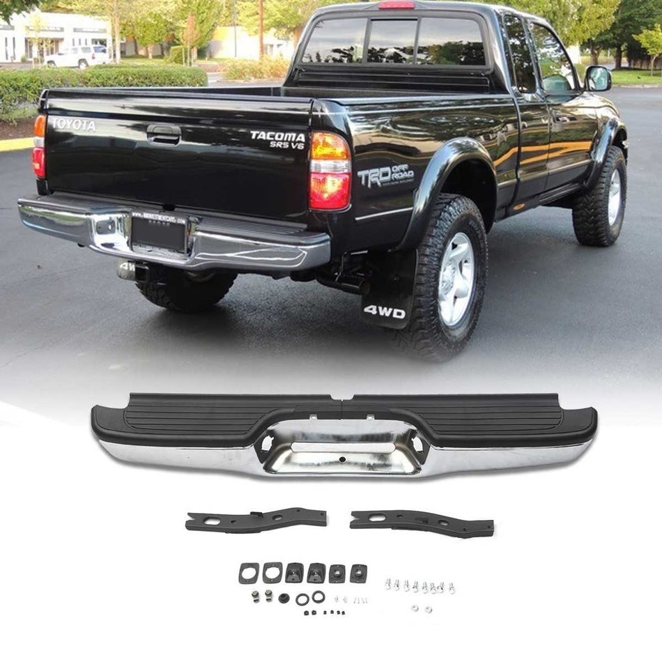 Rear Step Bumper For 1995-2004 Toyota Tacoma Without Senior Hole