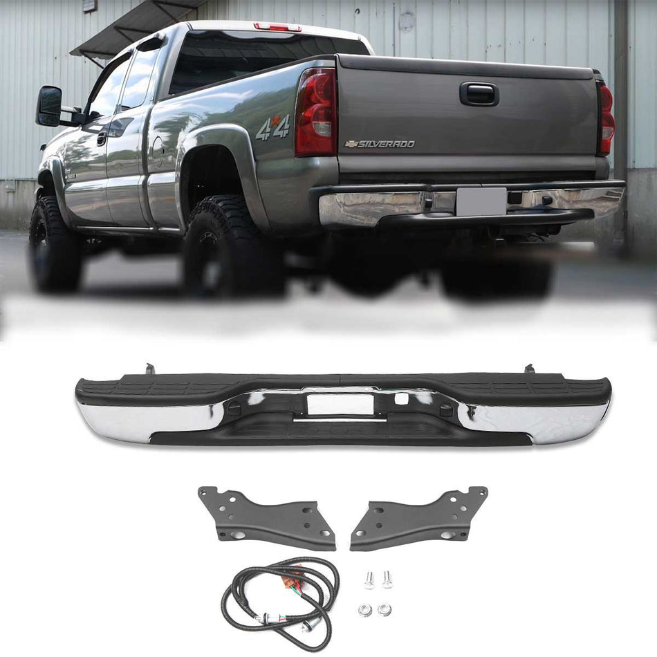 Rear Step Bumper Assembly Replacement For 1999-2007 Chevy Silverado